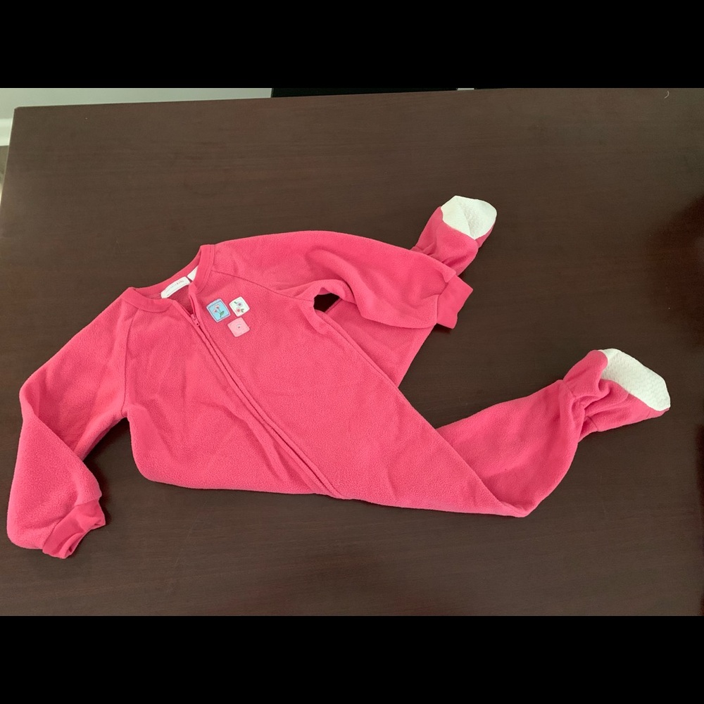 Pink footy pjs